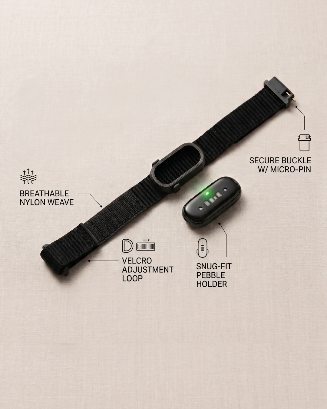 PIV Band + Pebble Holder